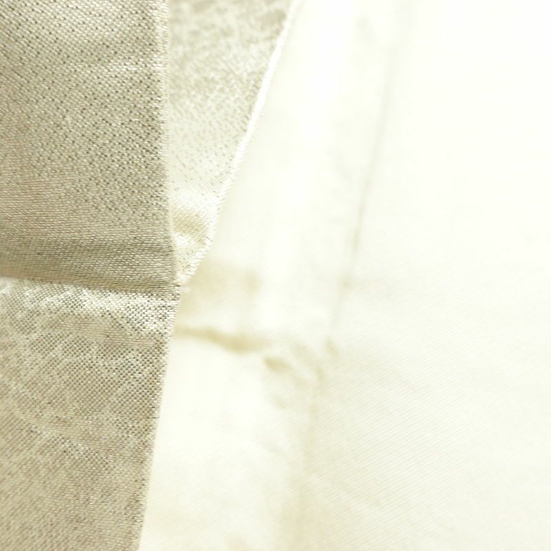 名古屋帯 太鼓柄 正絹 花柄 名古屋仕立て なごや帯 リサイクル帯 帯 箔 金・銀_画像20