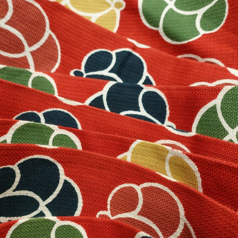 名古屋帯 全通柄 正絹 花柄 名古屋仕立て なごや帯 リサイクル帯 帯 モダン 赤・朱_画像18