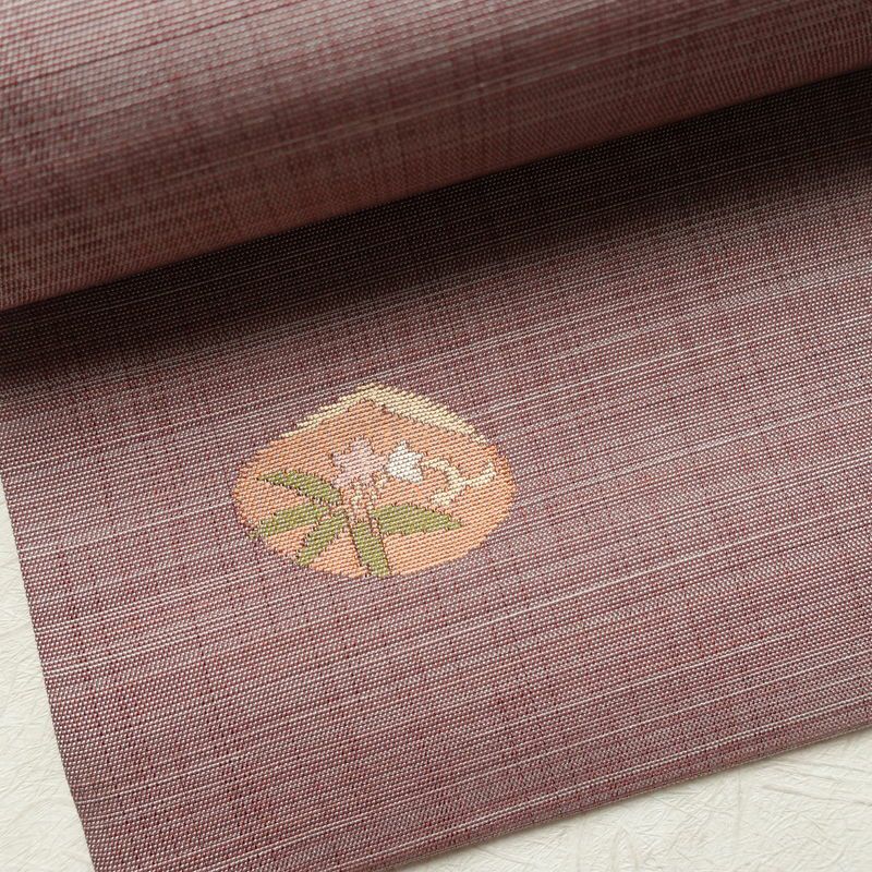 名古屋帯 太鼓柄 良品 正絹 古典柄 名古屋仕立て なごや帯 リサイクル帯 帯 シンプル 洒落 紫・藤色_画像7