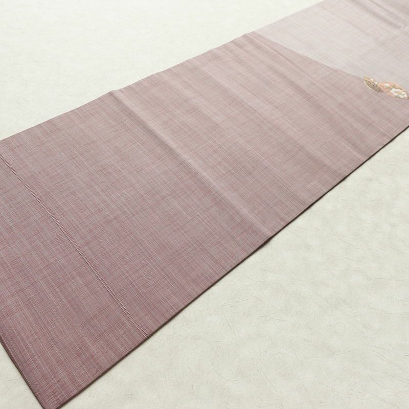 名古屋帯 太鼓柄 良品 正絹 古典柄 名古屋仕立て なごや帯 リサイクル帯 帯 シンプル 洒落 紫・藤色_画像8
