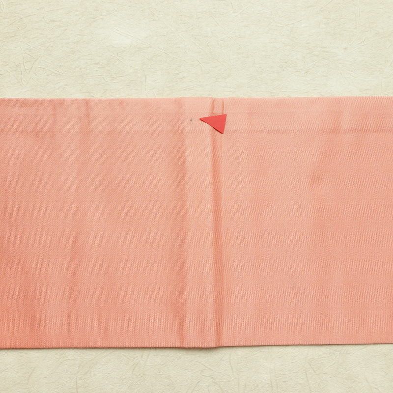 名古屋帯 太鼓柄 良品 正絹 幾何学柄・抽象柄 名古屋仕立て なごや帯 リサイクル帯 帯 金糸 ピンク_画像15