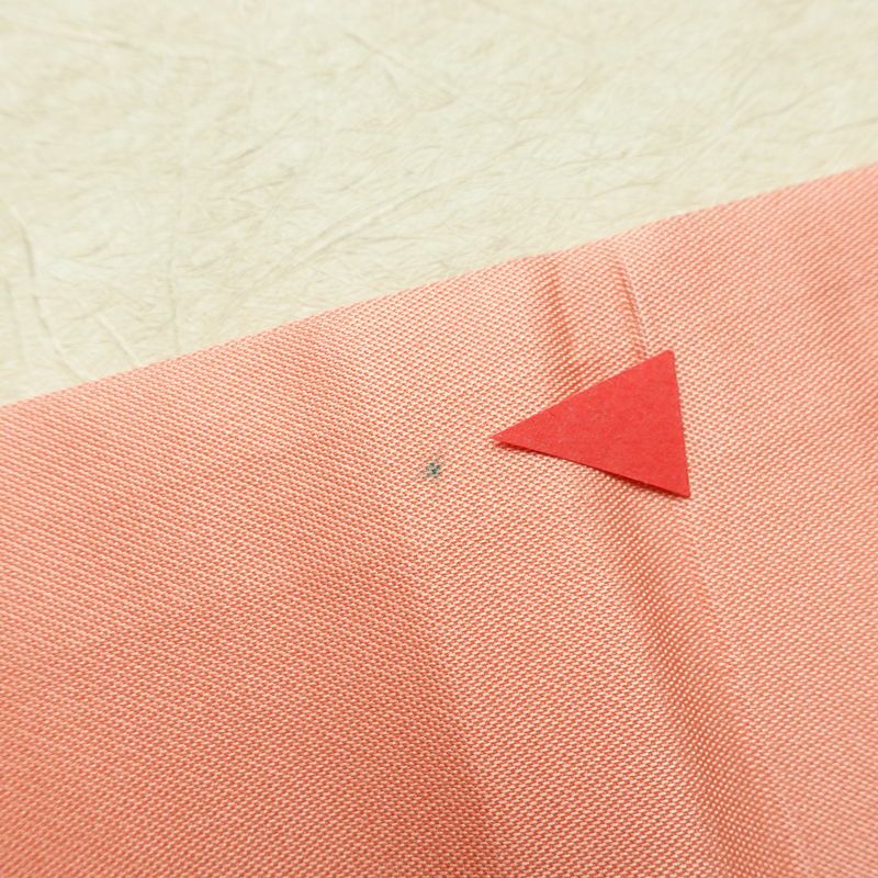 名古屋帯 太鼓柄 良品 正絹 幾何学柄・抽象柄 名古屋仕立て なごや帯 リサイクル帯 帯 金糸 ピンク_画像16