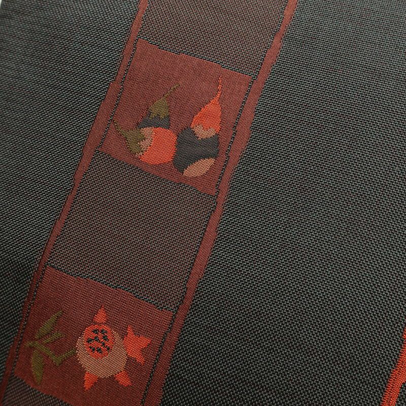 袋帯 古今絵巻 六通柄 一般用 正絹 その他の柄 リサイクル帯 帯 モダン おしゃれ グレー_画像7