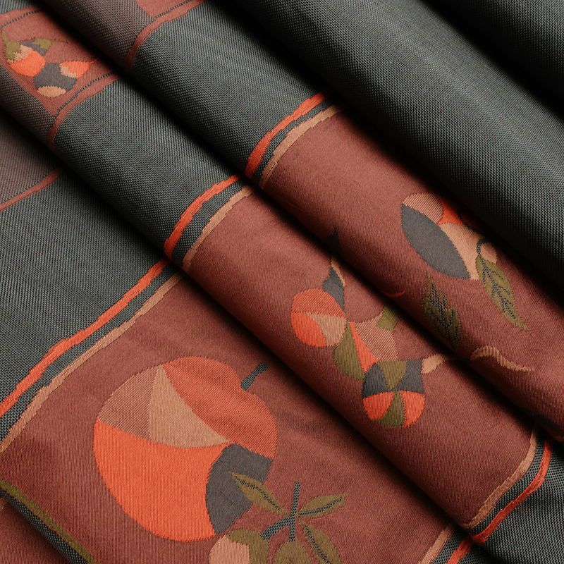 袋帯 古今絵巻 六通柄 一般用 正絹 その他の柄 リサイクル帯 帯 モダン おしゃれ グレー_画像20