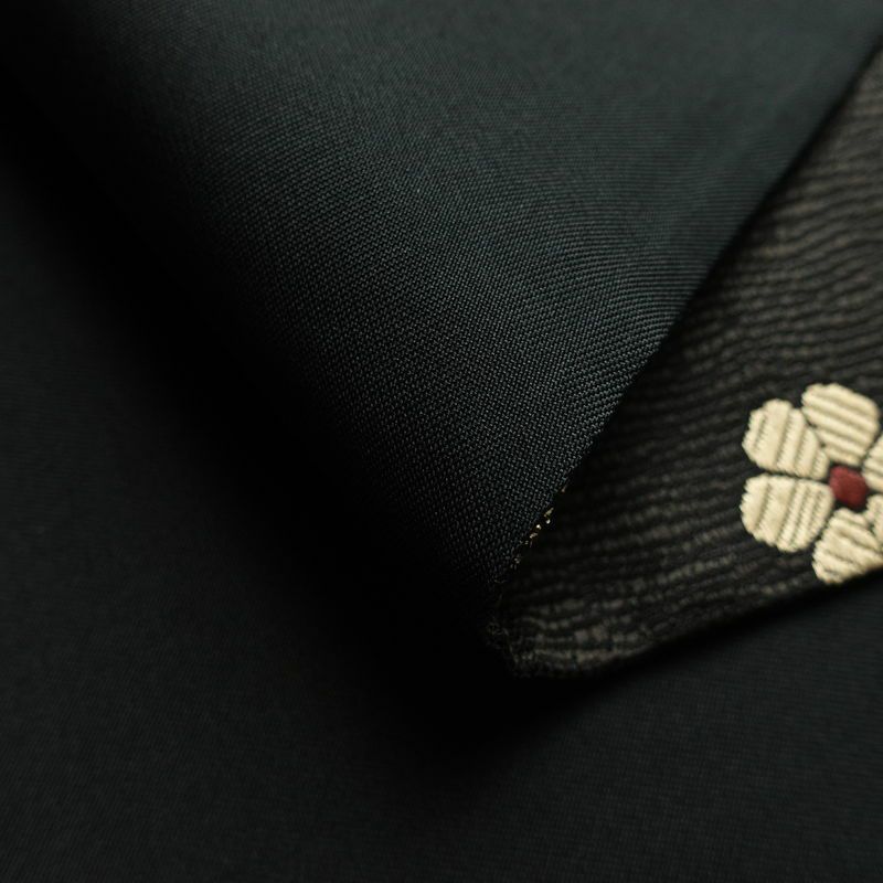 袋帯 六通柄 良品 一般用 正絹 花柄 リサイクル帯 帯 モダン 洒落 黒_画像8