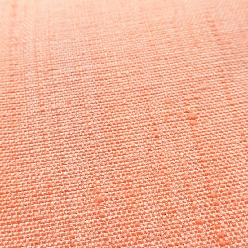 名古屋帯 全通柄 美品 正絹 無地 松葉仕立て なごや帯 リサイクル帯 帯 シンプル 紬地 ピンク_画像5