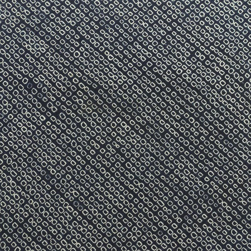 袋帯 全通柄 絞り 正絹 古典柄 リサイクル帯 帯 青・紺_画像2