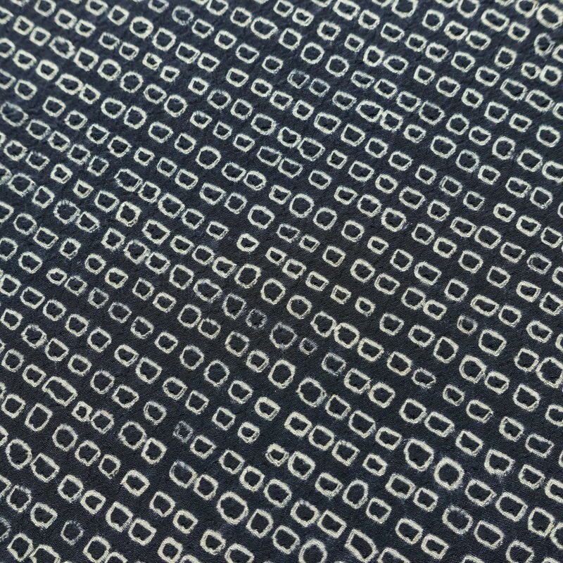 袋帯 全通柄 絞り 正絹 古典柄 リサイクル帯 帯 青・紺_画像3