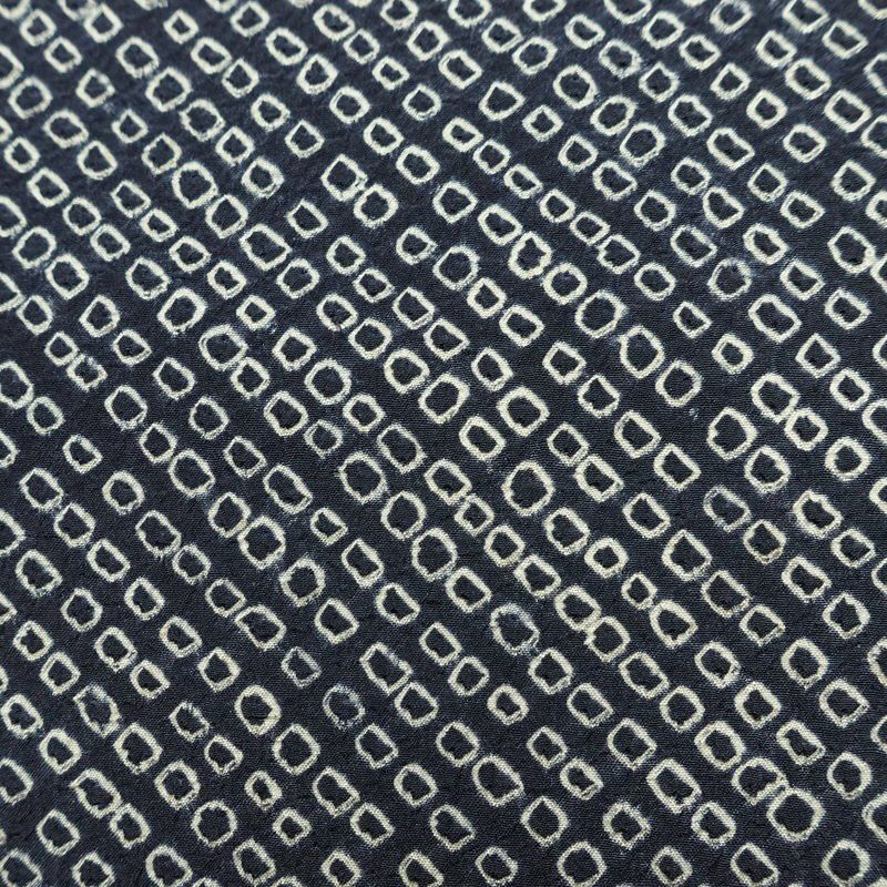 袋帯 全通柄 絞り 正絹 古典柄 リサイクル帯 帯 青・紺_画像4