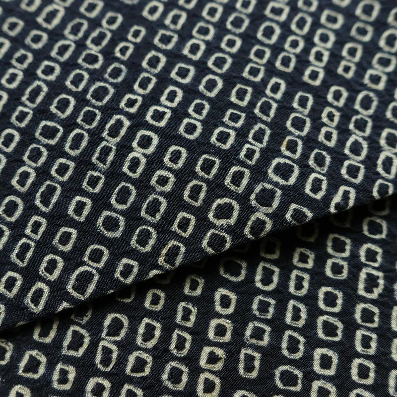 袋帯 全通柄 絞り 正絹 古典柄 リサイクル帯 帯 青・紺_画像13