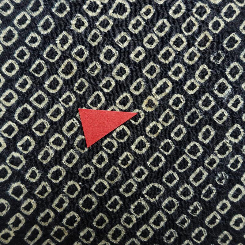 袋帯 全通柄 絞り 正絹 古典柄 リサイクル帯 帯 青・紺_画像18