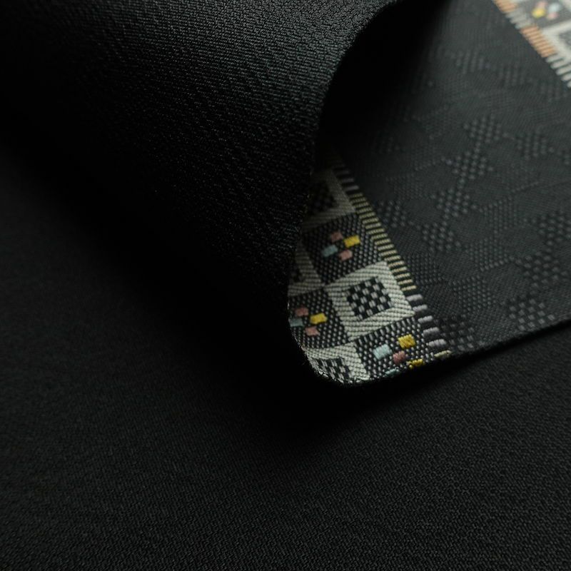 袋帯 六通柄 良品 一般用 正絹 縞柄・線柄 リサイクル帯 帯 モダン グレー_画像10