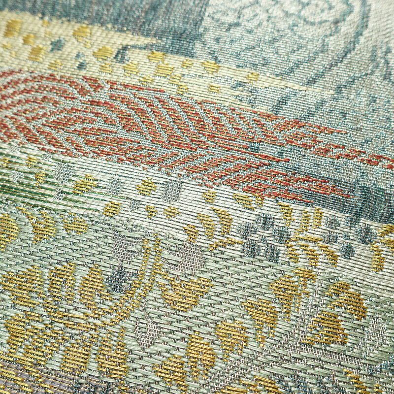 袋帯 六通柄 良品 フォーマル用 正絹 幾何学柄・抽象柄 リサイクル帯 帯 多色使い_画像4