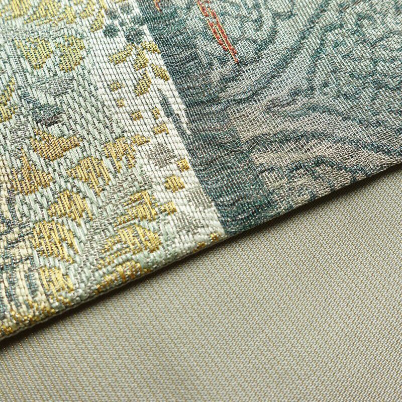 袋帯 六通柄 良品 フォーマル用 正絹 幾何学柄・抽象柄 リサイクル帯 帯 多色使い_画像13