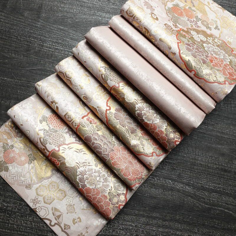 袋帯 六通柄 フォーマル用 正絹 古典柄 リサイクル帯 帯 箔 入学式 卒業式 結婚式 七五三 パーティー お宮参り 菊 ピンク_画像20