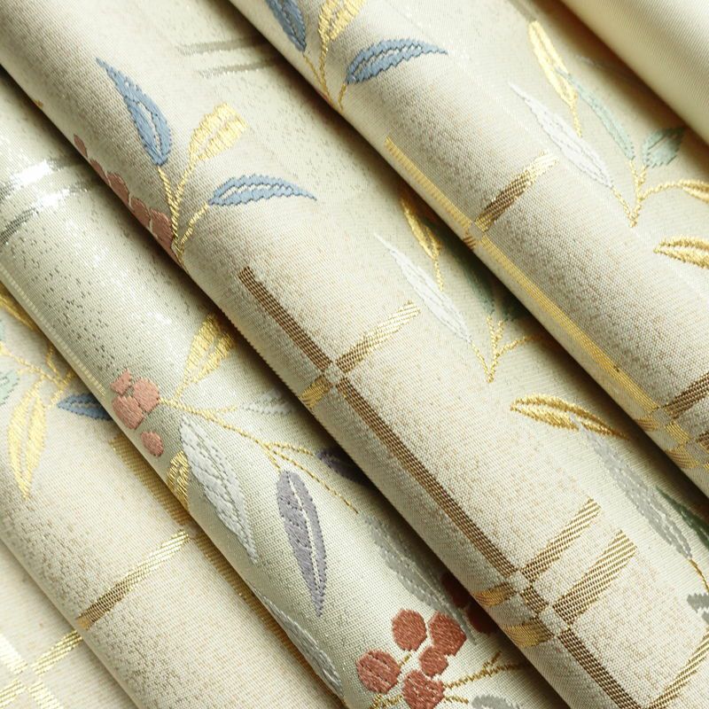 袋帯 六通柄 美品 フォーマル用 正絹 木の葉・植物柄 リサイクル帯 帯 入学式 卒業式 結婚式 七五三 パーティー お宮参り 上品 クリーム_画像20