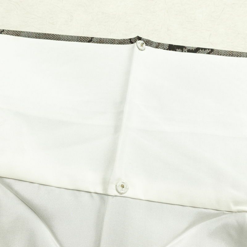 紬 良品 正絹 花柄 袷仕立て 身丈158cm 裄丈64.5cm リサイクル着物 着物 茶_画像17