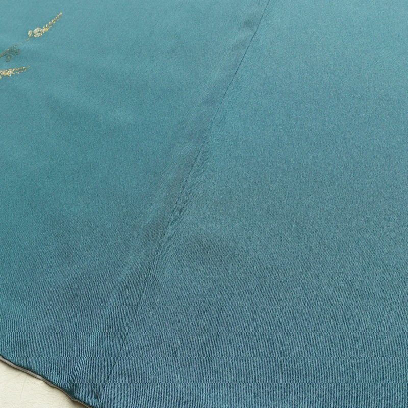 付け下げ 金駒刺繍 絞り 正絹 古典柄 袷仕立て 身丈158.5cm 裄丈65.5cm リサイクル着物 着物 箔 入学式 卒業式 結婚式 パーティー フォーマル 青・紺_画像14