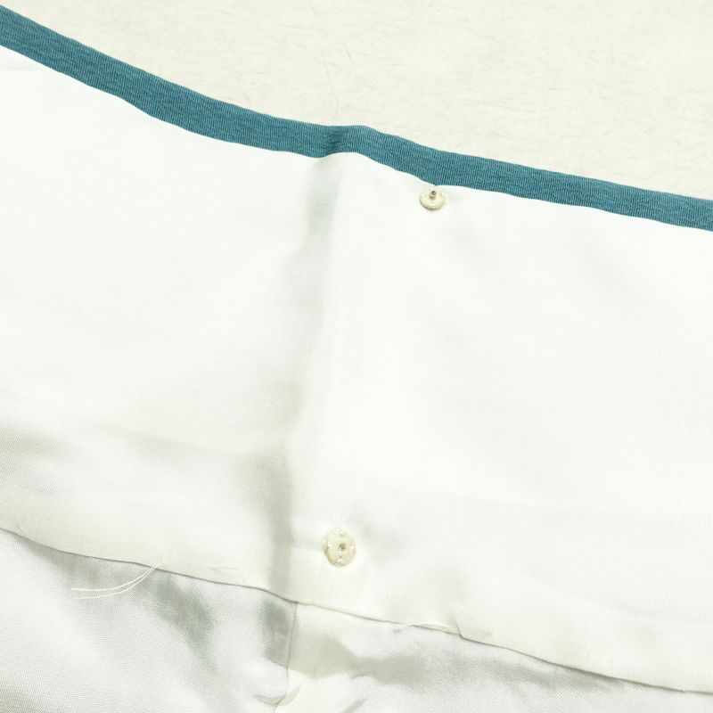 付け下げ 金駒刺繍 絞り 正絹 古典柄 袷仕立て 身丈158.5cm 裄丈65.5cm リサイクル着物 着物 箔 入学式 卒業式 結婚式 パーティー フォーマル 青・紺_画像21