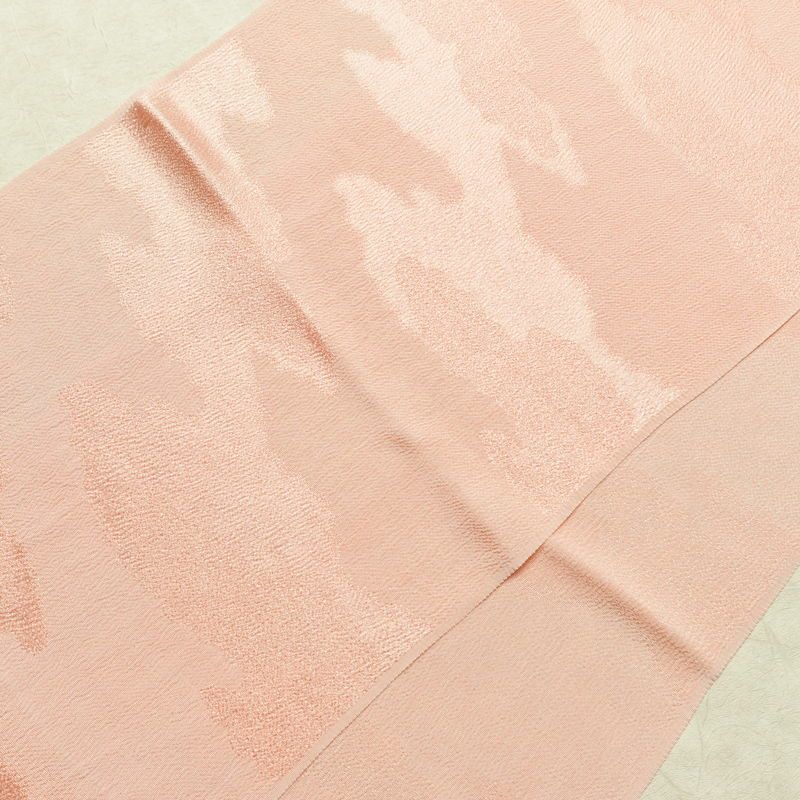 帯締め 帯揚げ帯締めセット 良品 セット品 縮緬 正絹 古典柄 シンプル 和装小物 ピンク_画像4