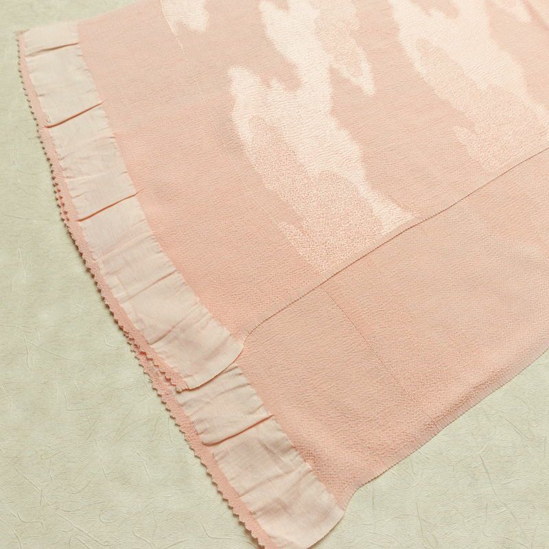 帯締め 帯揚げ帯締めセット 良品 セット品 縮緬 正絹 古典柄 シンプル 和装小物 ピンク_画像5