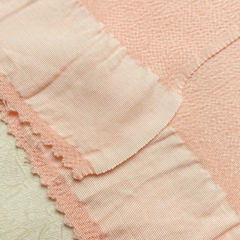 帯締め 帯揚げ帯締めセット 良品 セット品 縮緬 正絹 古典柄 シンプル 和装小物 ピンク_画像6