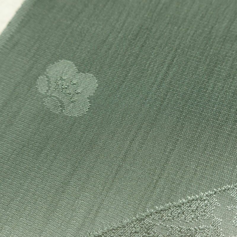 帯揚げ帯締めセット セット品 平組 正絹 古典柄 和装小物 緑・うぐいす色_画像11