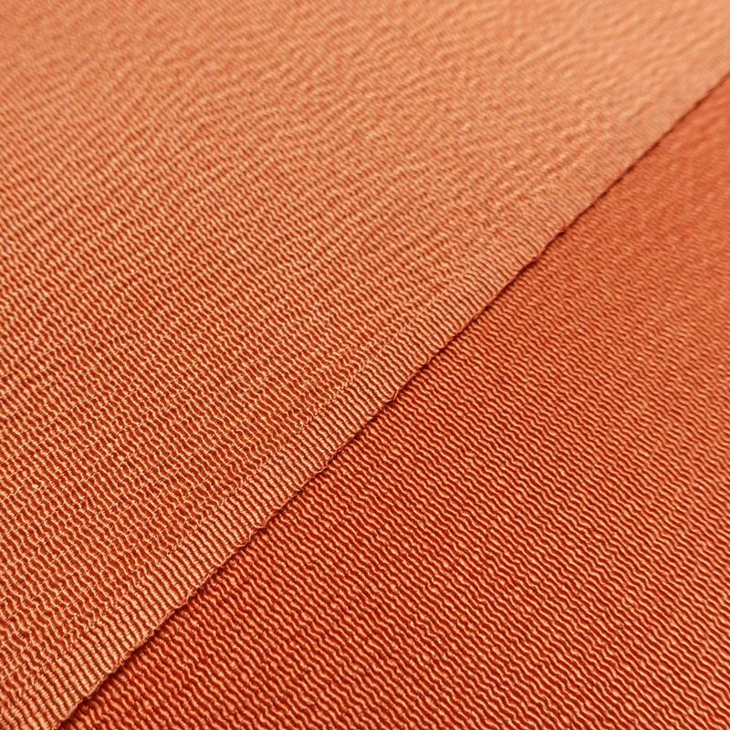 帯揚げ帯締めセット 美品 セット品 縮緬 正絹 幾何学柄・抽象柄 モダン 和装小物 橙_画像7