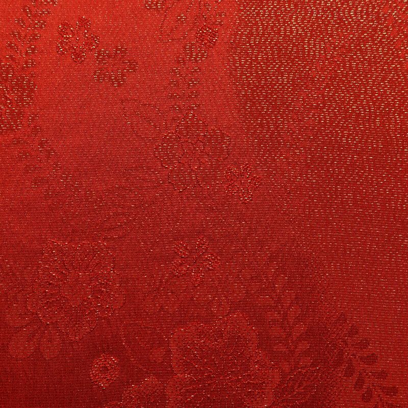 帯揚げ帯締めセット セット品 丸組 正絹 花柄 和装小物 赤・朱_画像8