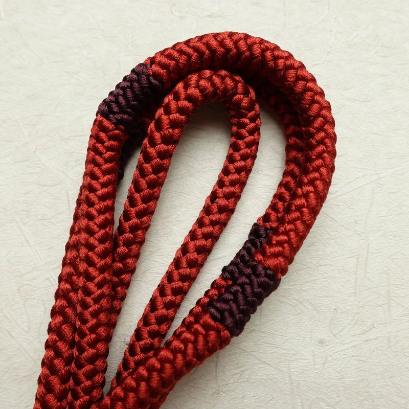 帯揚げ帯締めセット セット品 丸組 正絹 花柄 和装小物 赤・朱_画像15