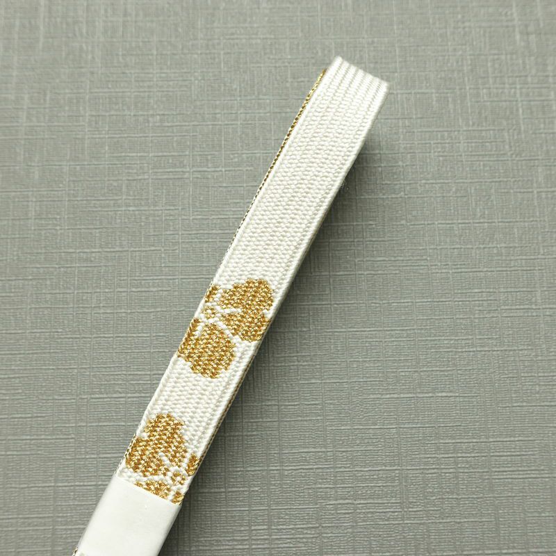 帯揚げ帯締めセット 良品 セット品 平組 正絹 花柄 結婚式 留袖用 フォーマル 菊 白_画像15