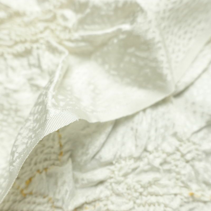 帯揚げ帯締めセット セット品 絞り 正絹 花柄 結婚式 留袖用 フォーマル 和装小物 白_画像7