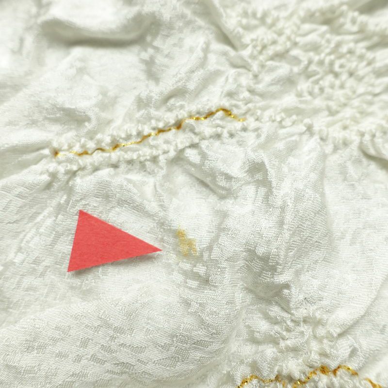 帯揚げ帯締めセット セット品 絞り 正絹 花柄 結婚式 留袖用 フォーマル 和装小物 白_画像13