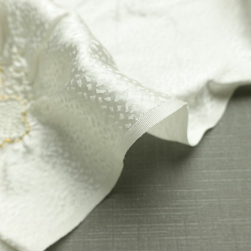 帯揚げ帯締めセット セット品 絞り 正絹 花柄 結婚式 留袖用 フォーマル 和装小物 白_画像14