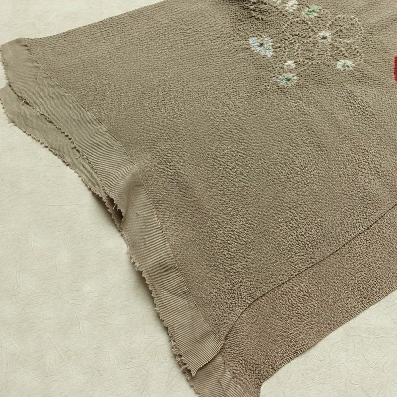 帯揚げ帯締めセット セット品 縮緬 正絹 絞り 丸組 花柄 多色使い_画像5