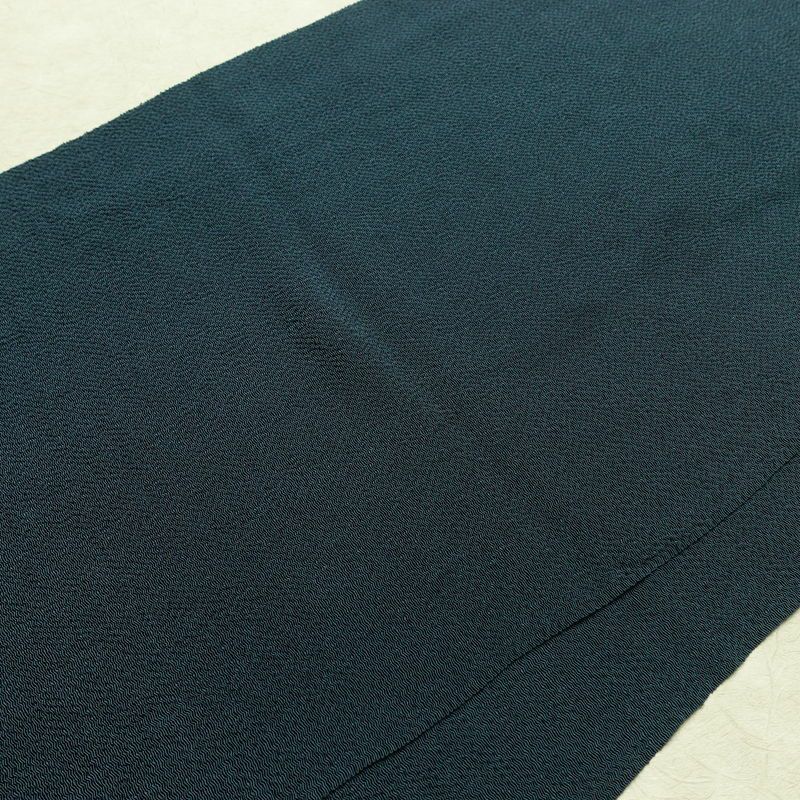 帯揚げ帯締めセット セット品 縮緬 正絹 無地 シンプル 和装小物 青・紺_画像4