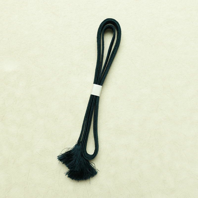 帯揚げ帯締めセット セット品 縮緬 正絹 無地 シンプル 和装小物 青・紺_画像13