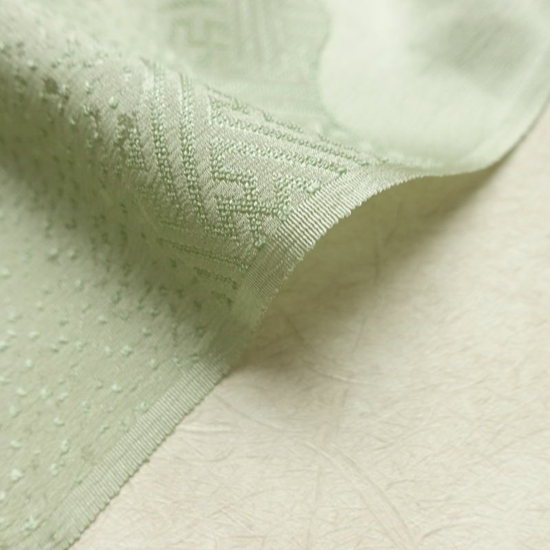 帯揚げ帯締めセット 美品 セット品 平組 正絹 古典柄 フォーマル 和装小物 芝 紗綾形 小豆・エンジ_画像12