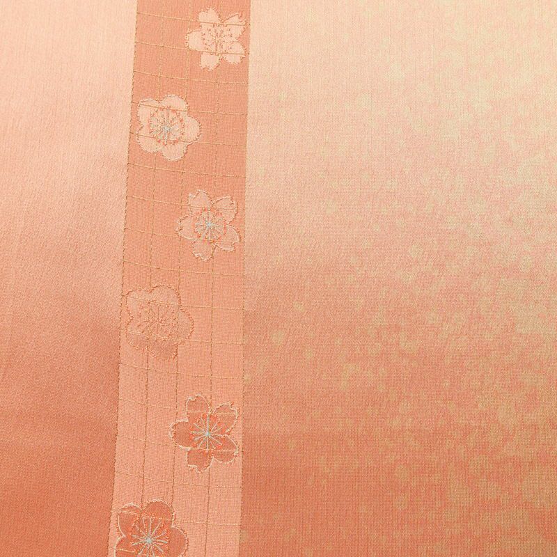 帯揚げ帯締めセット 良品 セット品 平組 正絹 花柄 フォーマル 桜 金糸 綸子 和装小物 ピンク_画像8