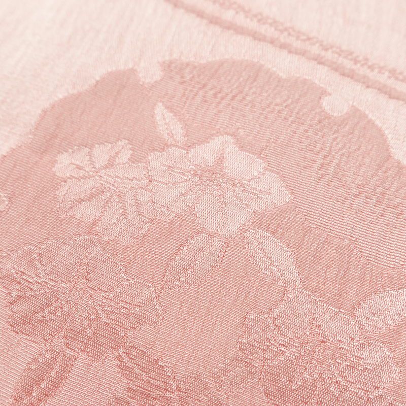 帯揚げ帯締めセット 良品 セット品 平組 正絹 古典柄 和装小物 雪輪 流水 ピンク_画像9