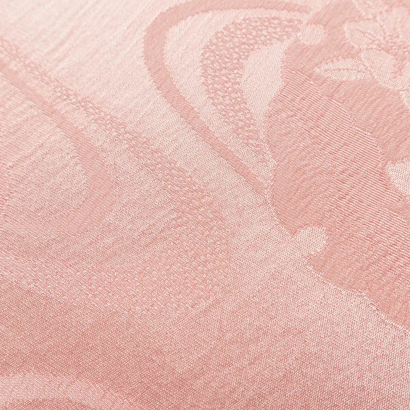 帯揚げ帯締めセット 良品 セット品 平組 正絹 古典柄 和装小物 雪輪 流水 ピンク_画像11