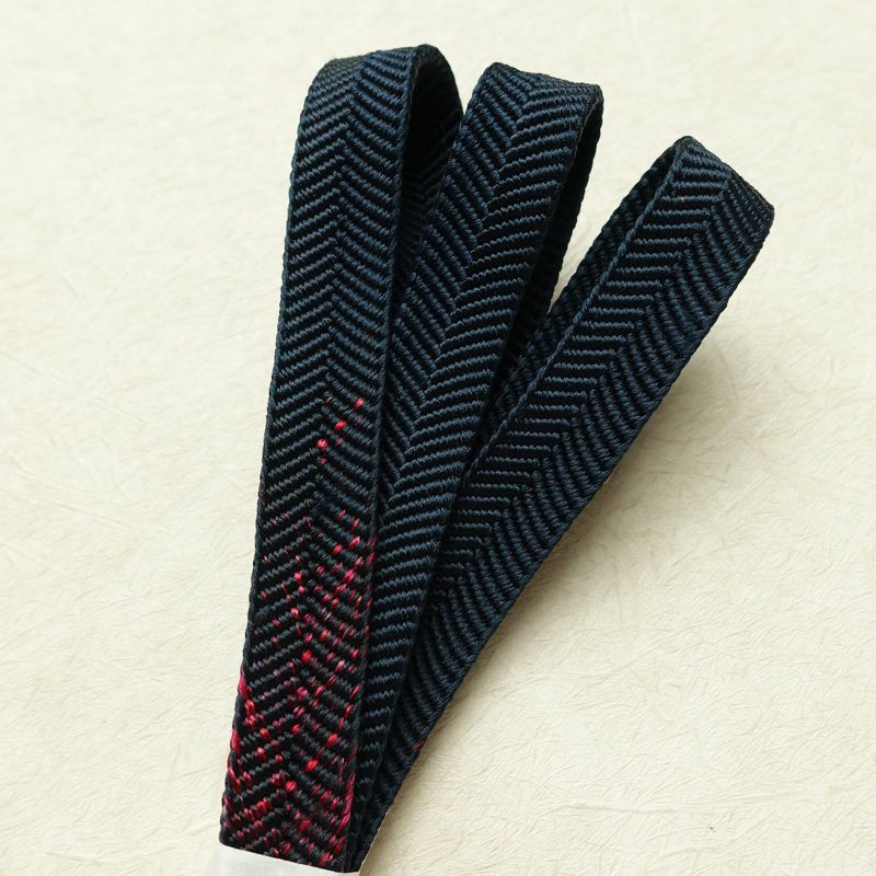 帯揚げ帯締めセット セット品 平組 正絹 花柄 桜 和装小物 青・紺_画像21