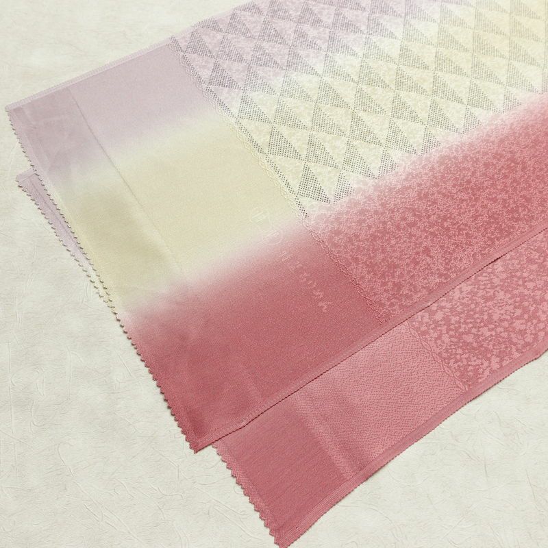 帯揚げ帯締めセット 美品 セット品 平組 正絹 古典柄 ちりめん 鱗 フォーマル 和装小物 多色使い_画像4