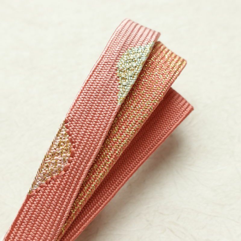 帯揚げ帯締めセット 美品 セット品 平組 正絹 古典柄 ちりめん 鱗 フォーマル 和装小物 多色使い_画像17