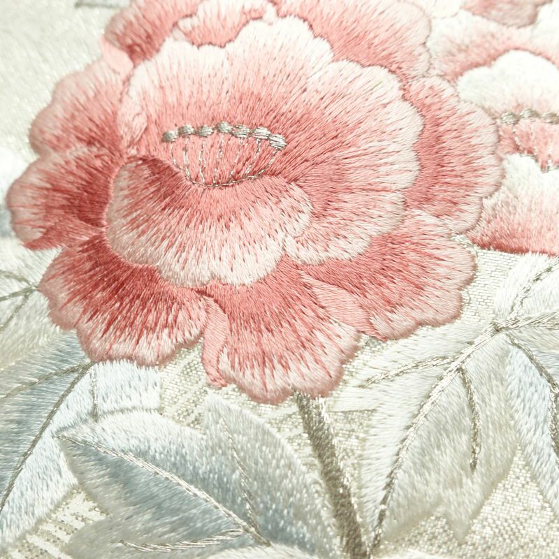 名古屋帯 太鼓柄 正絹 名古屋仕立て なごや帯 リサイクル帯 帯 刺繍 箔 金・銀_画像3