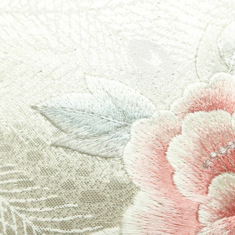 名古屋帯 太鼓柄 正絹 名古屋仕立て なごや帯 リサイクル帯 帯 刺繍 箔 金・銀_画像6