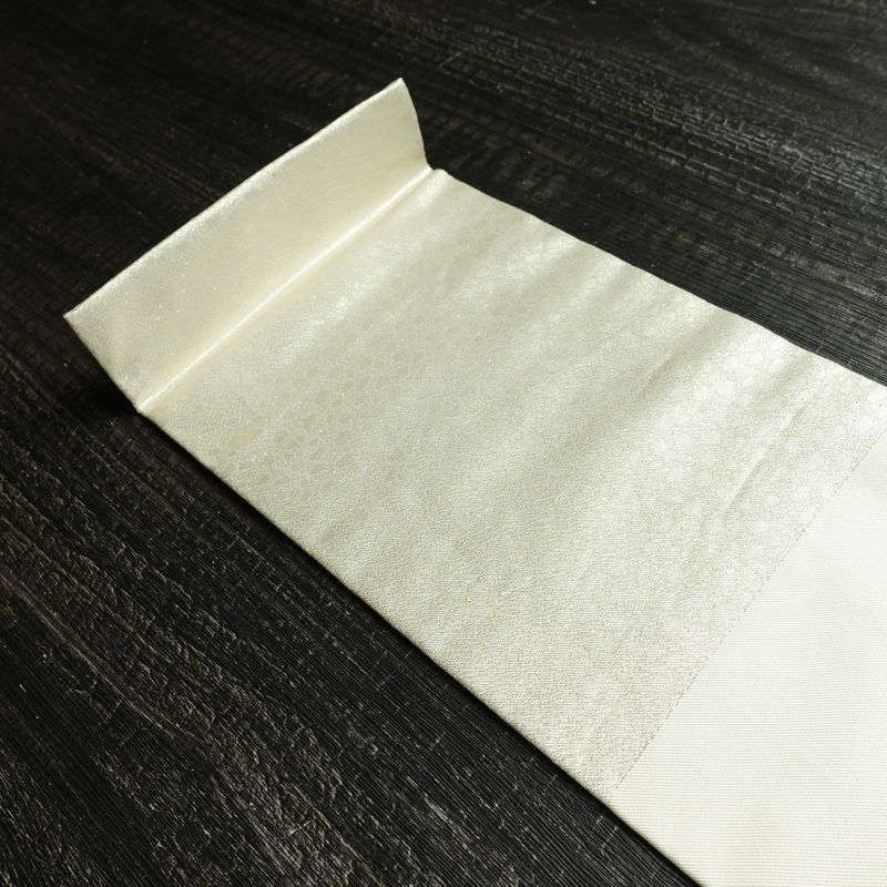 名古屋帯 太鼓柄 正絹 名古屋仕立て なごや帯 リサイクル帯 帯 刺繍 箔 金・銀_画像17