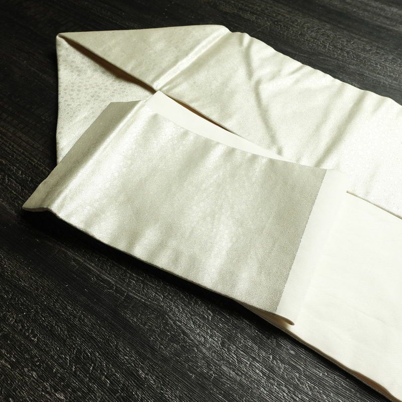 名古屋帯 太鼓柄 正絹 名古屋仕立て なごや帯 リサイクル帯 帯 刺繍 箔 金・銀_画像21