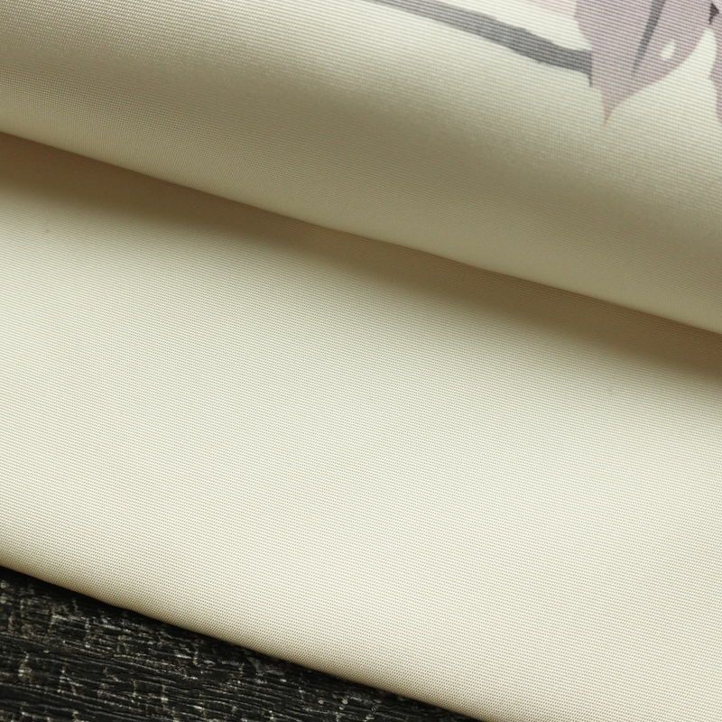 名古屋帯 太鼓柄 良品 正絹 花柄 名古屋仕立て なごや帯 リサイクル帯 帯 シンプル 白_画像9