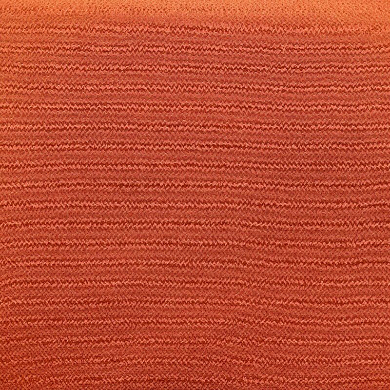 名古屋帯 全通柄 縮緬 正絹 無地 通し仕立て なごや帯 リサイクル帯 帯 シンプル 橙_画像2